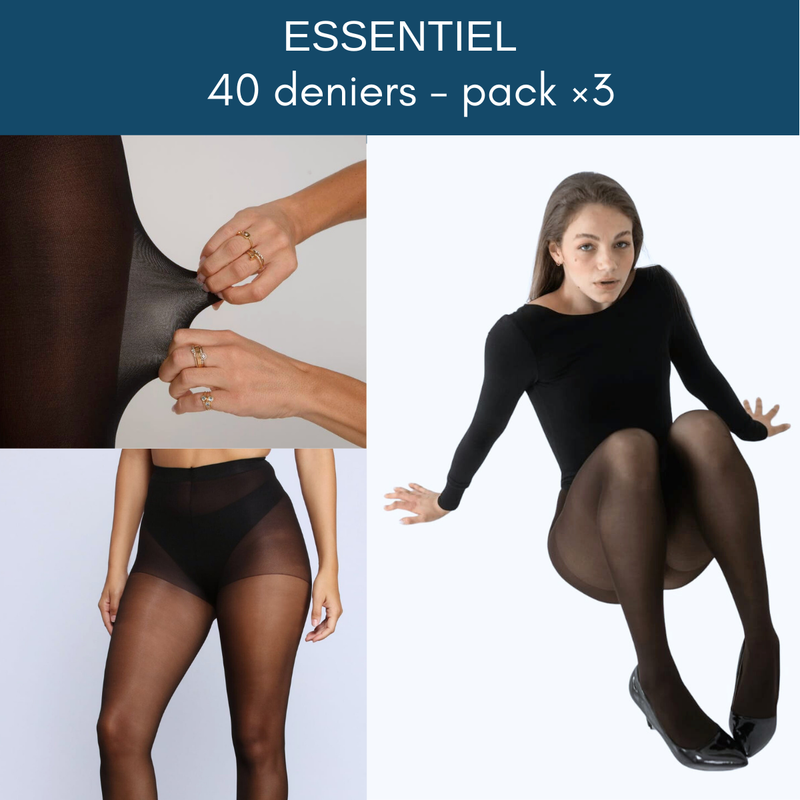 PACK ESSENTIEL : 40 DENIERS PACK ×3
