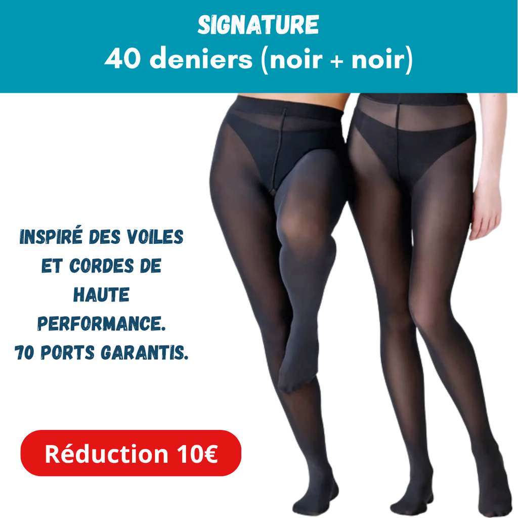 PACK SIGNATURE : DUO 40 DENIERS NOIR