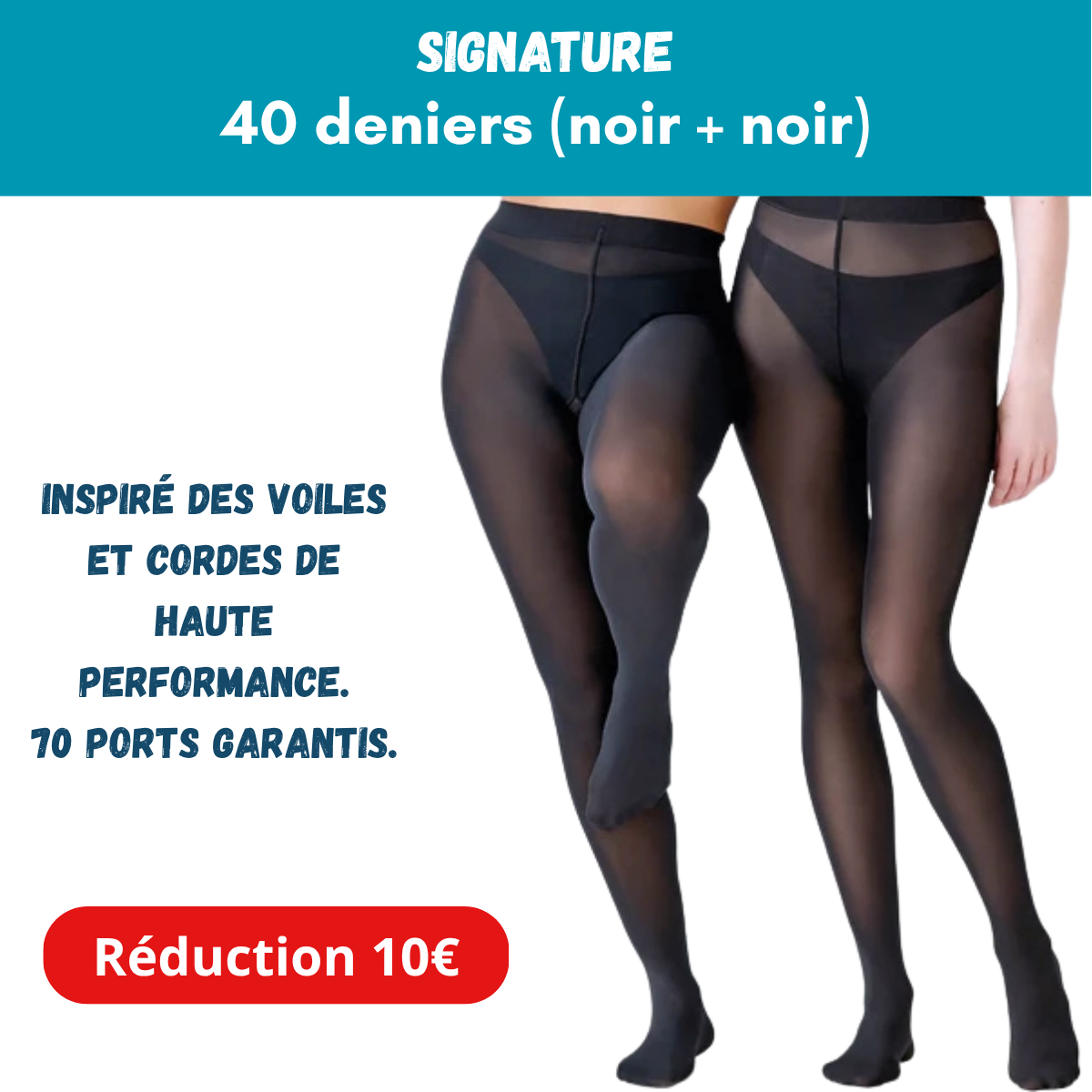 PACK SIGNATURE : DUO 40 DENIERS NOIR