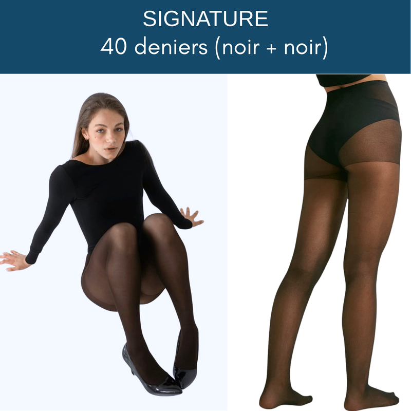 PACK SIGNATURE : DUO 40 DENIERS NOIR