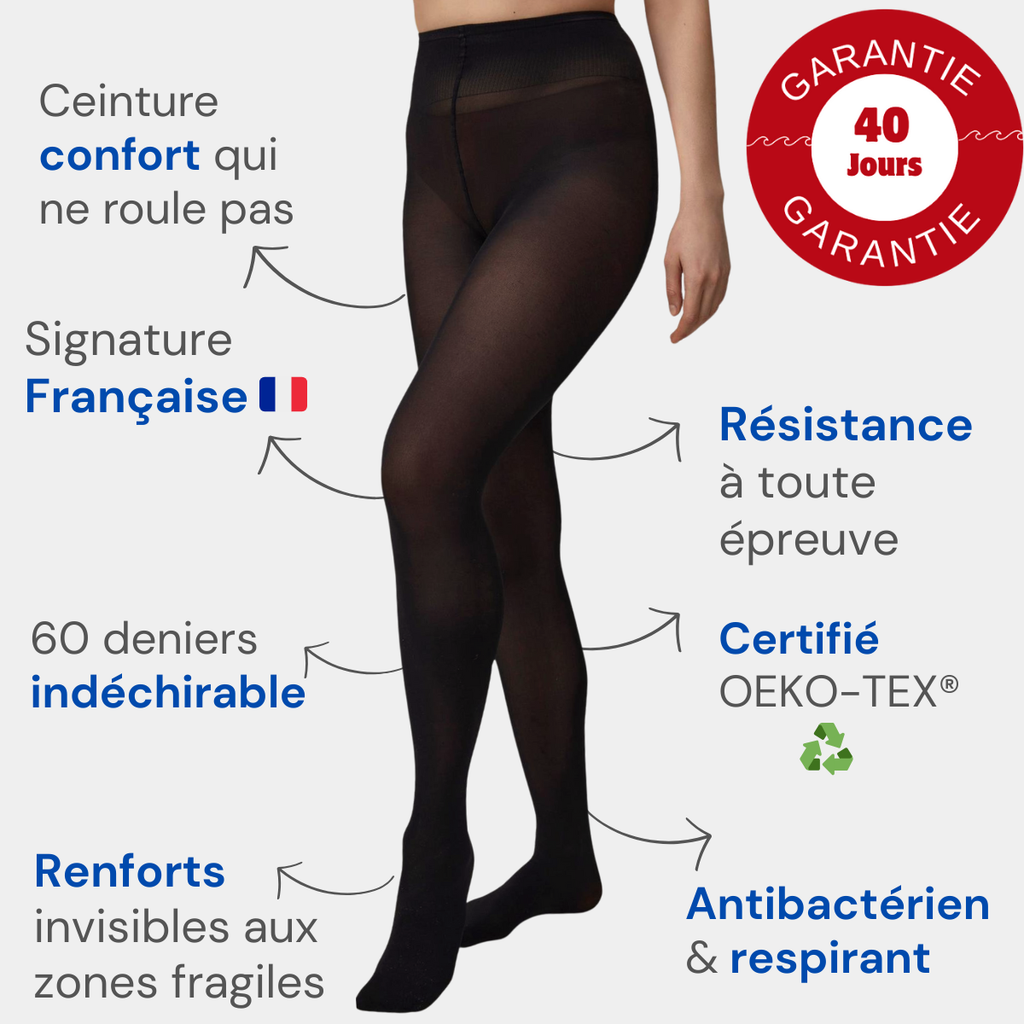 Collants indéchirables 60 deniers