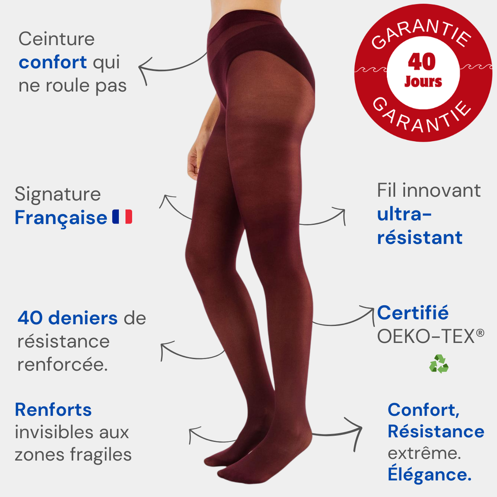 Collants Ultra-résistants 40 deniers
