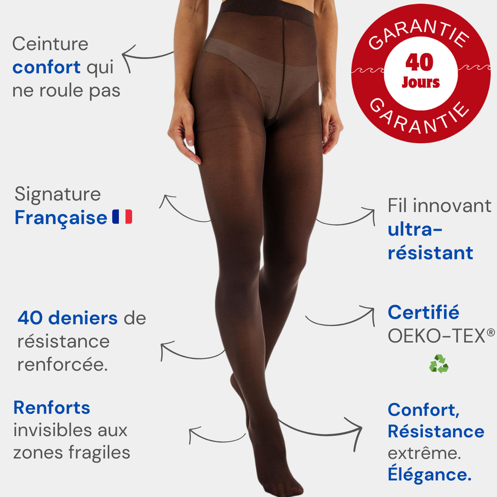 Collants Ultra-résistants 40 deniers